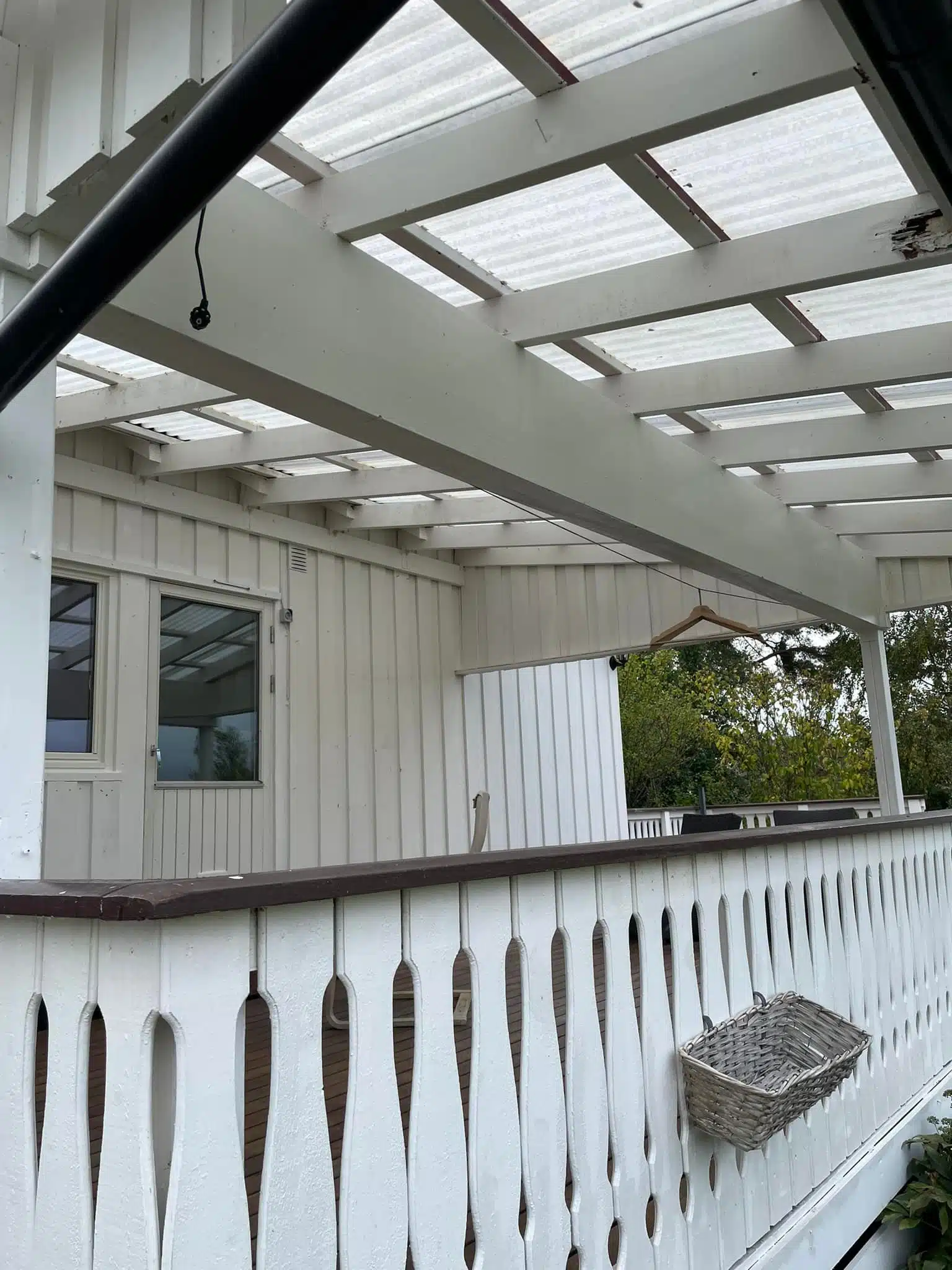 Overbygg på veranda